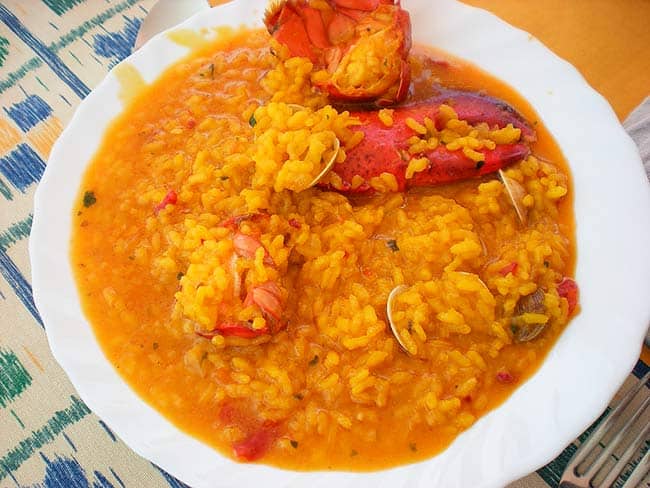 rice with lobster 